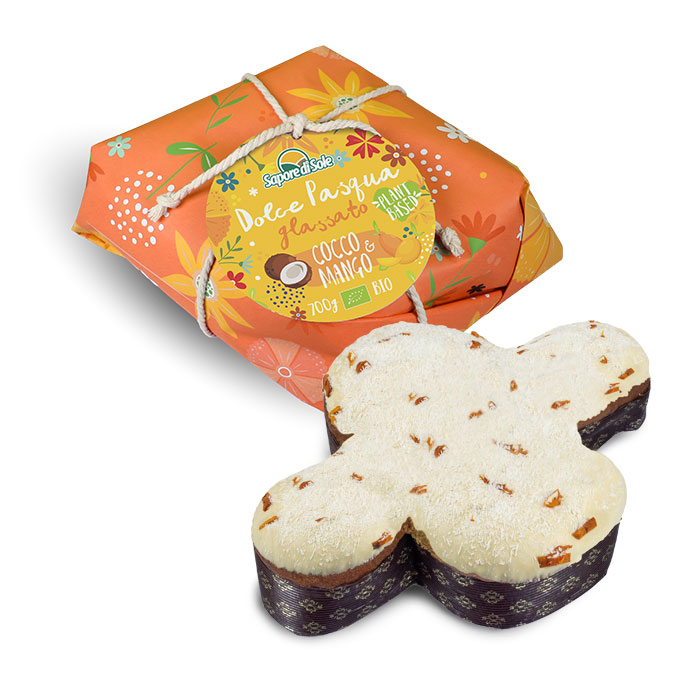 Dolce Pasqua glassato Cocco e Mango