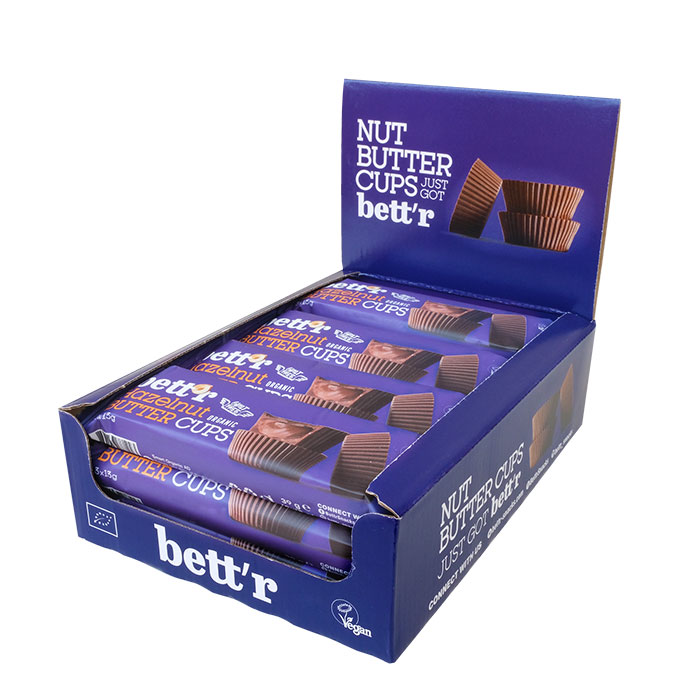 Bett'r Cups ripiene di Crema di Nocciole