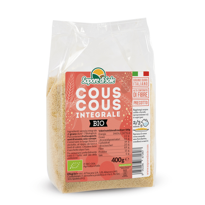 Cous Cous di Grano Duro Integrale