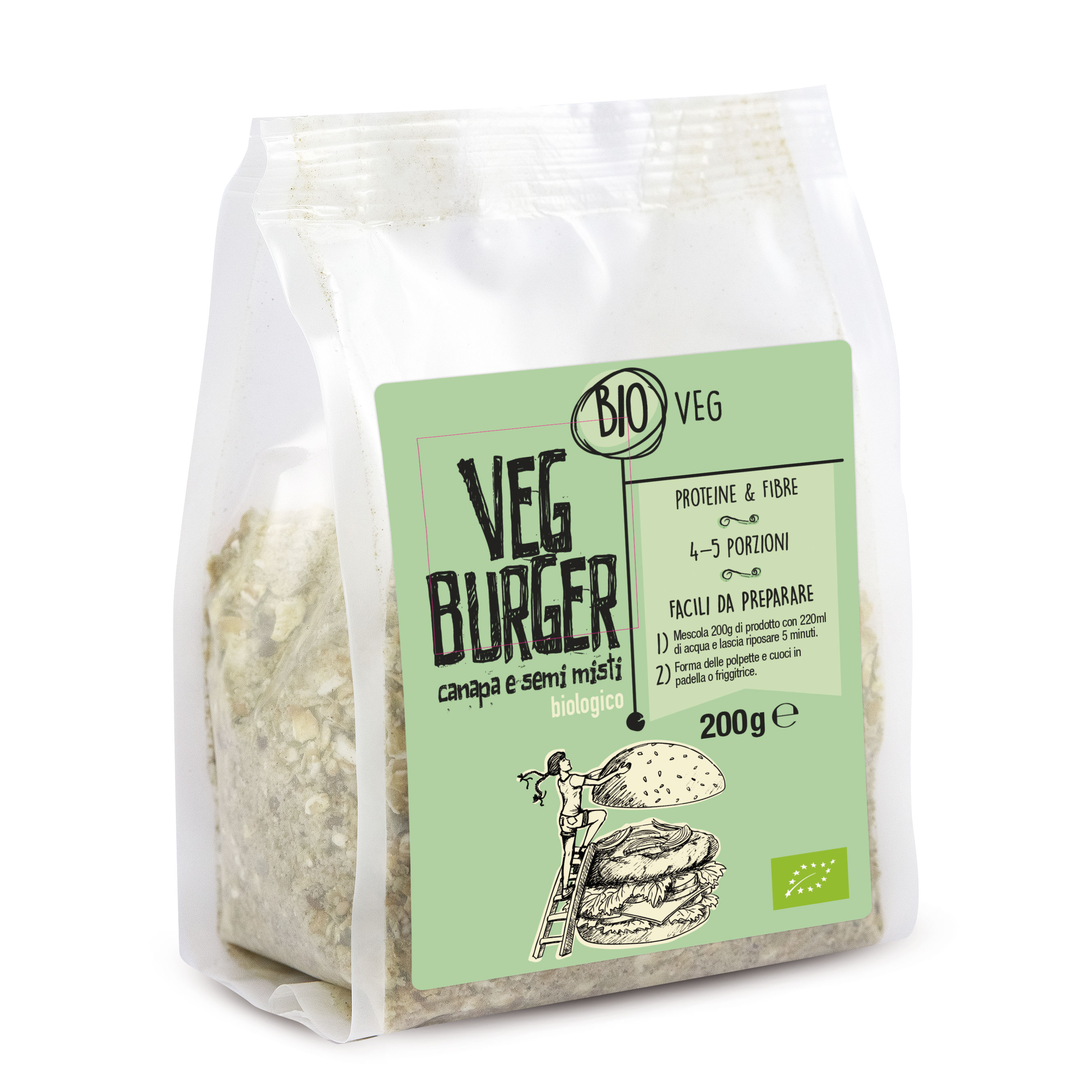 Bio Veg VegBurger con Canapa e Semi misti