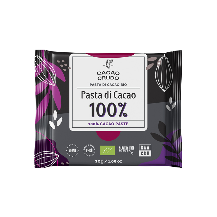 Cacao Crudo Tavoletta Pasta di Cacao Criollo 100% 
