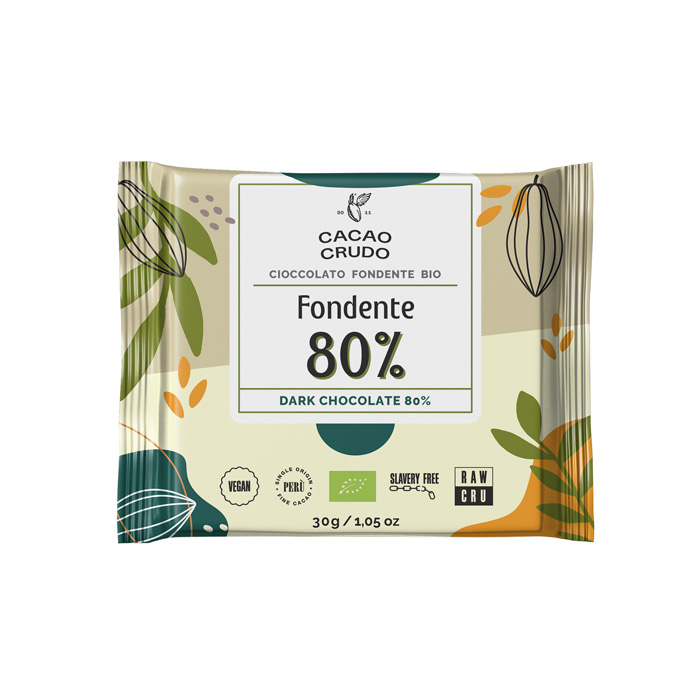 Cacao Crudo Tavoletta Fondente 80% 