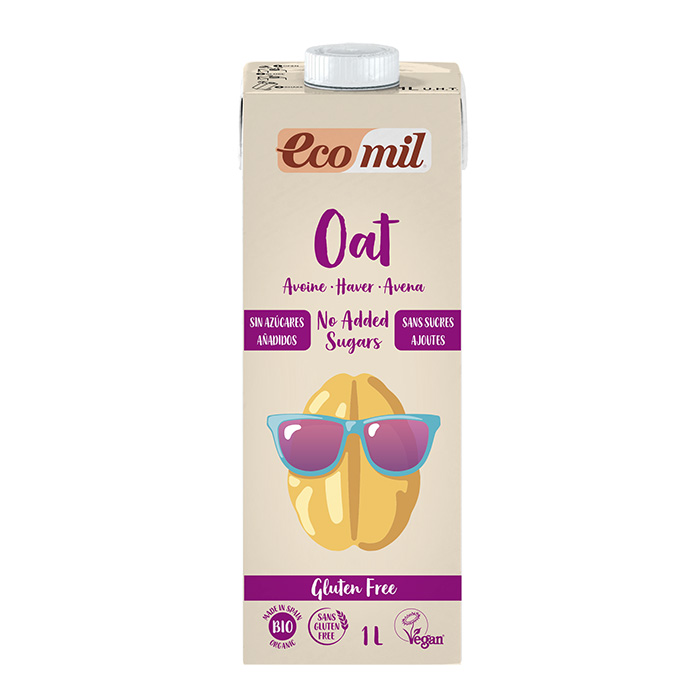 Ecomil Bevanda di Avena Senza Zucchero E Senza Glutine