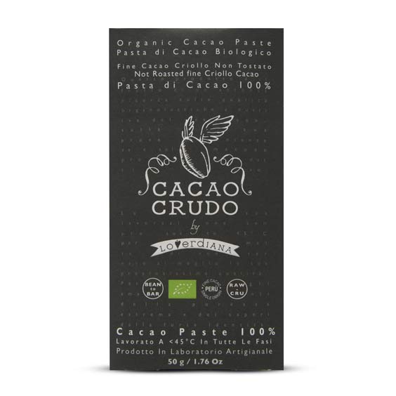 Cacao Crudo Tavoletta Pasta di Cacao Criollo 100%