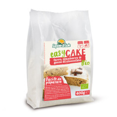 Easy Cake - Torta di Farro, Cranberries e Gocce di Cioccolato