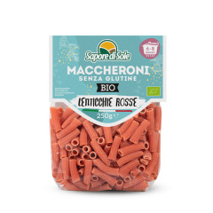 Maccheroni di Lenticchie rosse SENZA GLUTINE 